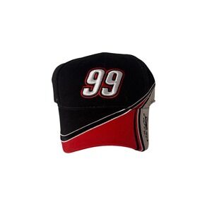 Team Caliber NASCAR Carl Edwards 99 Roush Racing Hat Black Red Adjustable Cap